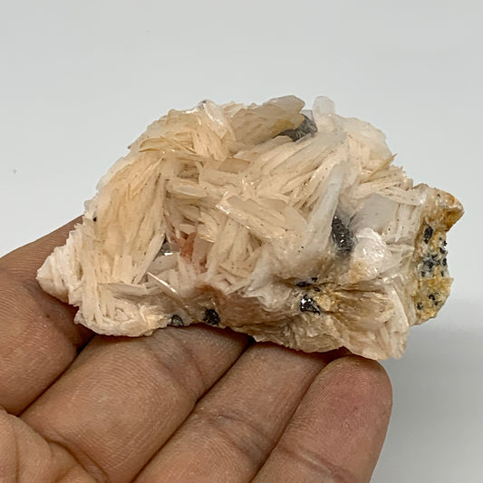 90g, 2.6"x1.5"x1", Barite With Cerussite on Galena Mineral Specimen, B33537