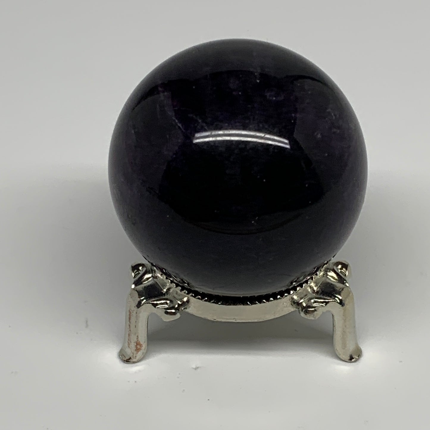 283.9g, 2.2"(55mm) Natural Fluorite Sphere Ball Gemstone Crystal, B28543
