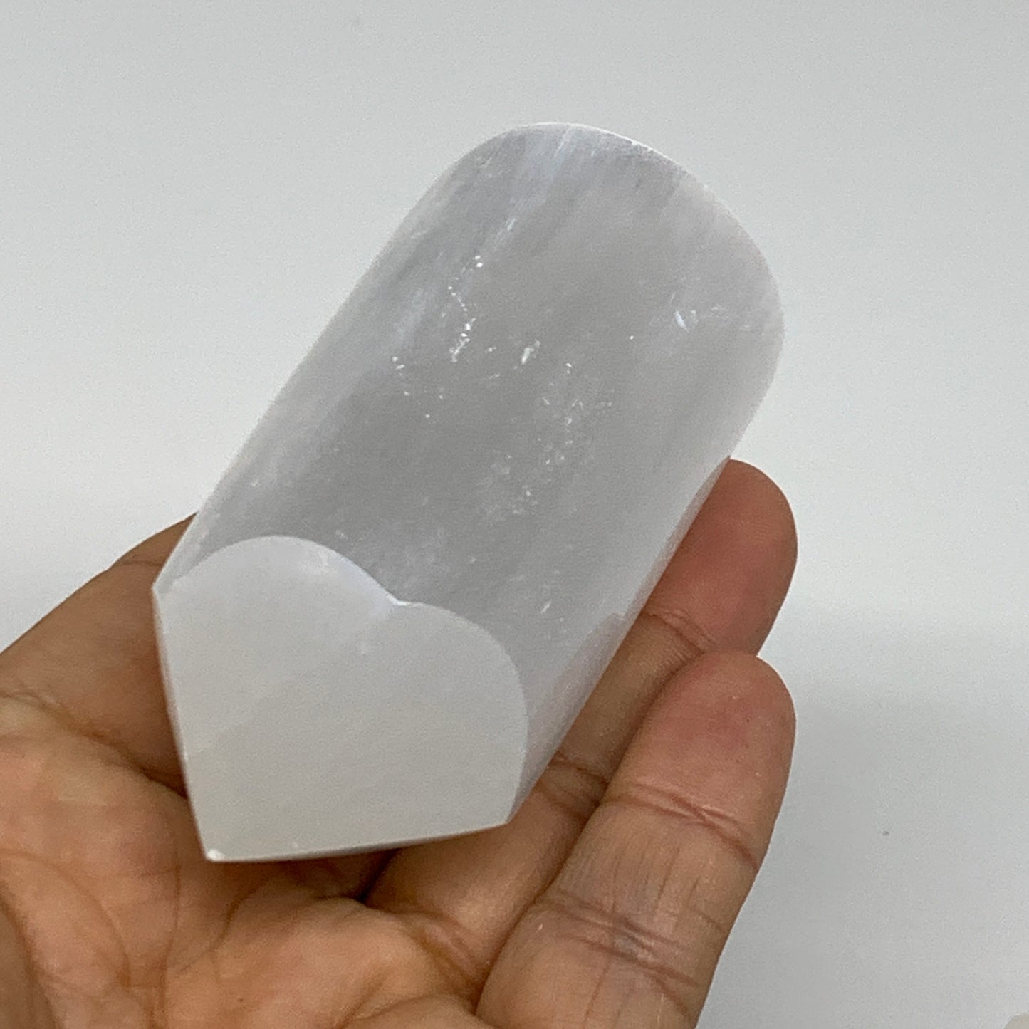1pc, 3.1"-3.2" Selenite (Satin Spar) Crystal Crystal Tower Point Powerful, B3574