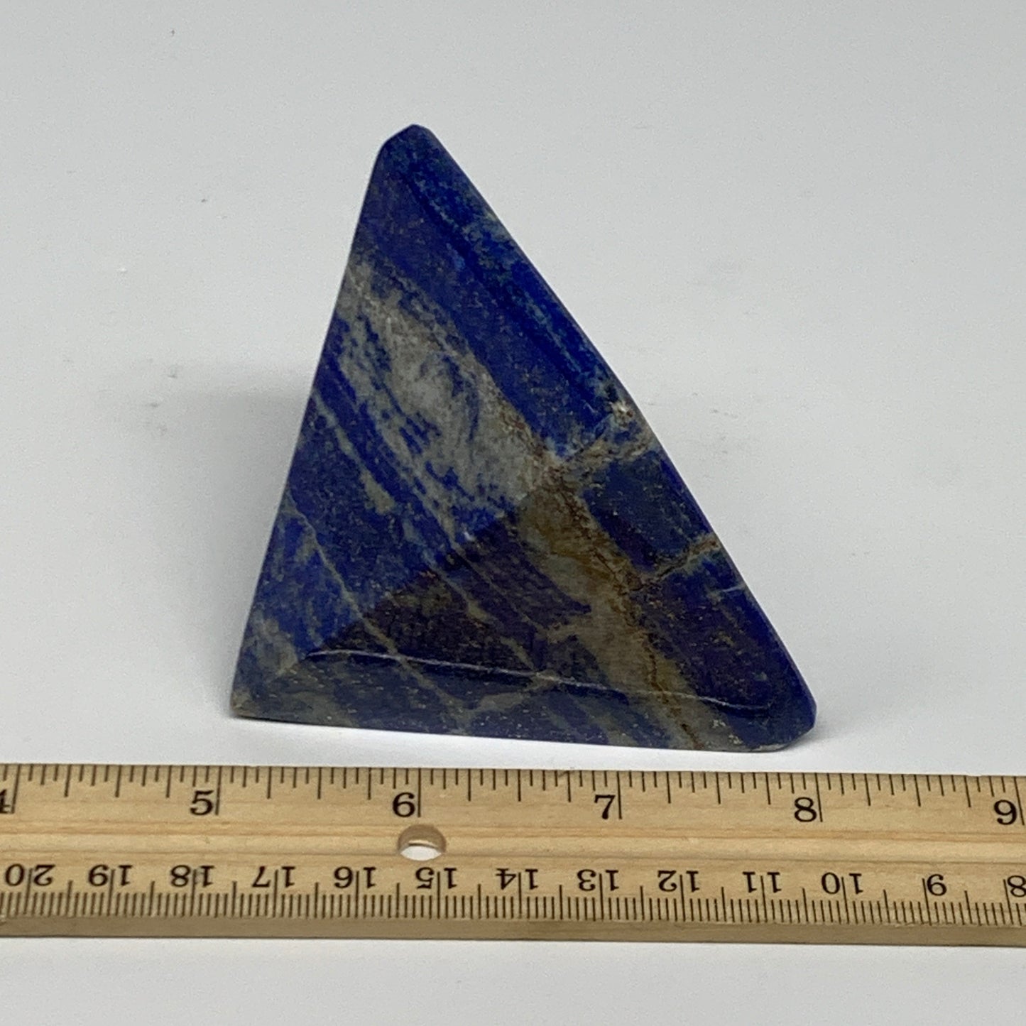 367.9g, 2.6"x2.6"x2.7", Lapis Lazuli Pyramid Crystal Gemstone @Afghanistan,B2779