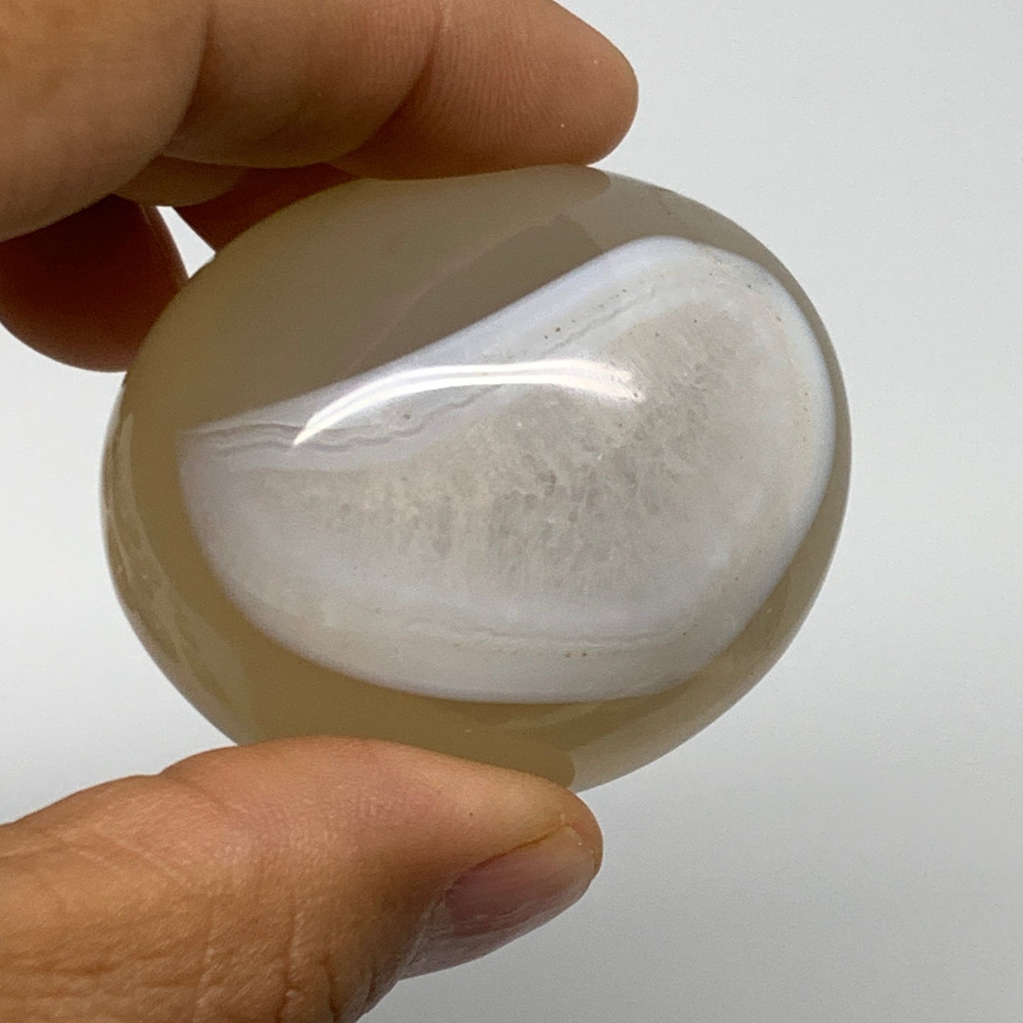 2.2 lbs, 15 pcs, 1.4"-2.2", Natural Orca Agate Palm-Stone Polished, B27832