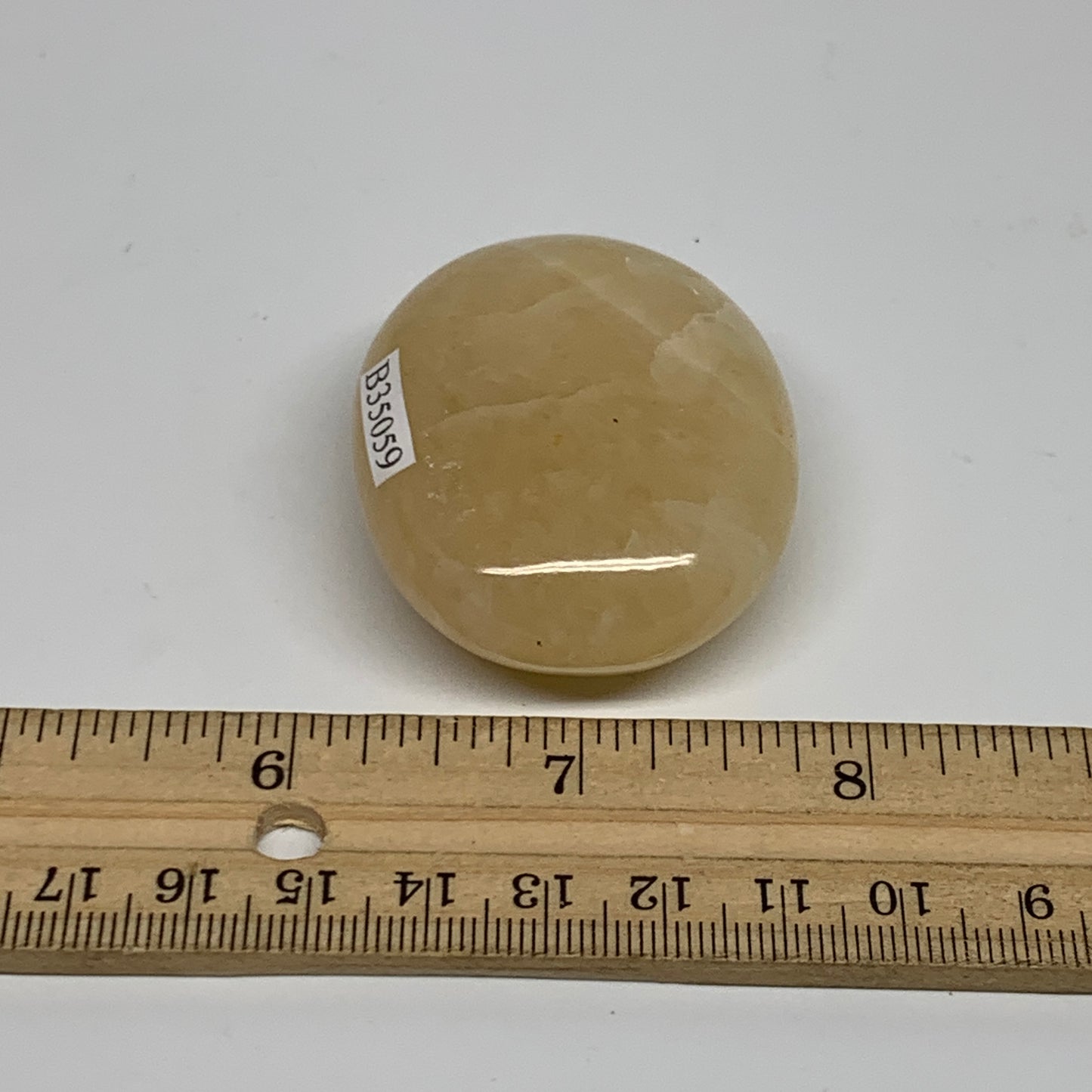71.6g, 2"x1.6"x0.8", Yellow Aventurine Palm-Stone Crystal Stone, B35059
