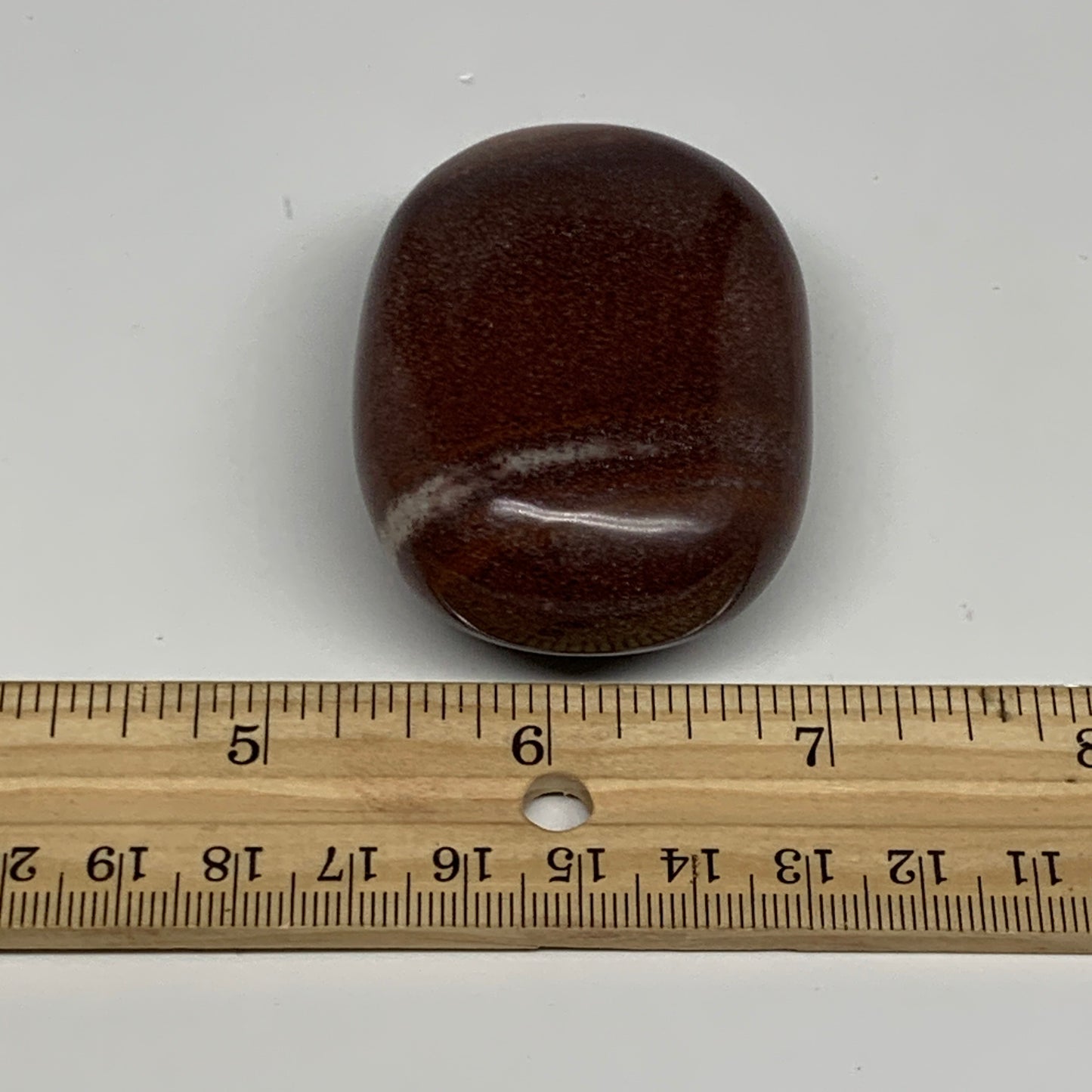 108.3g, 2.4"x1.7"x1", Narmada Shiva Lingam Palm-Stone Polished, B29366