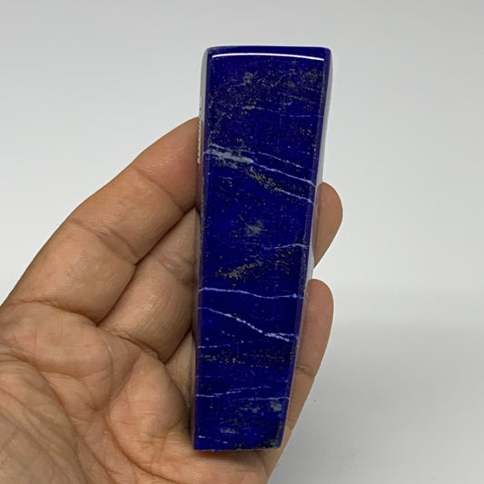0.30 lbs,3.6"x0.8"x0.8", Natural Freeform Lapis Lazuli from Afghanistan, B32991