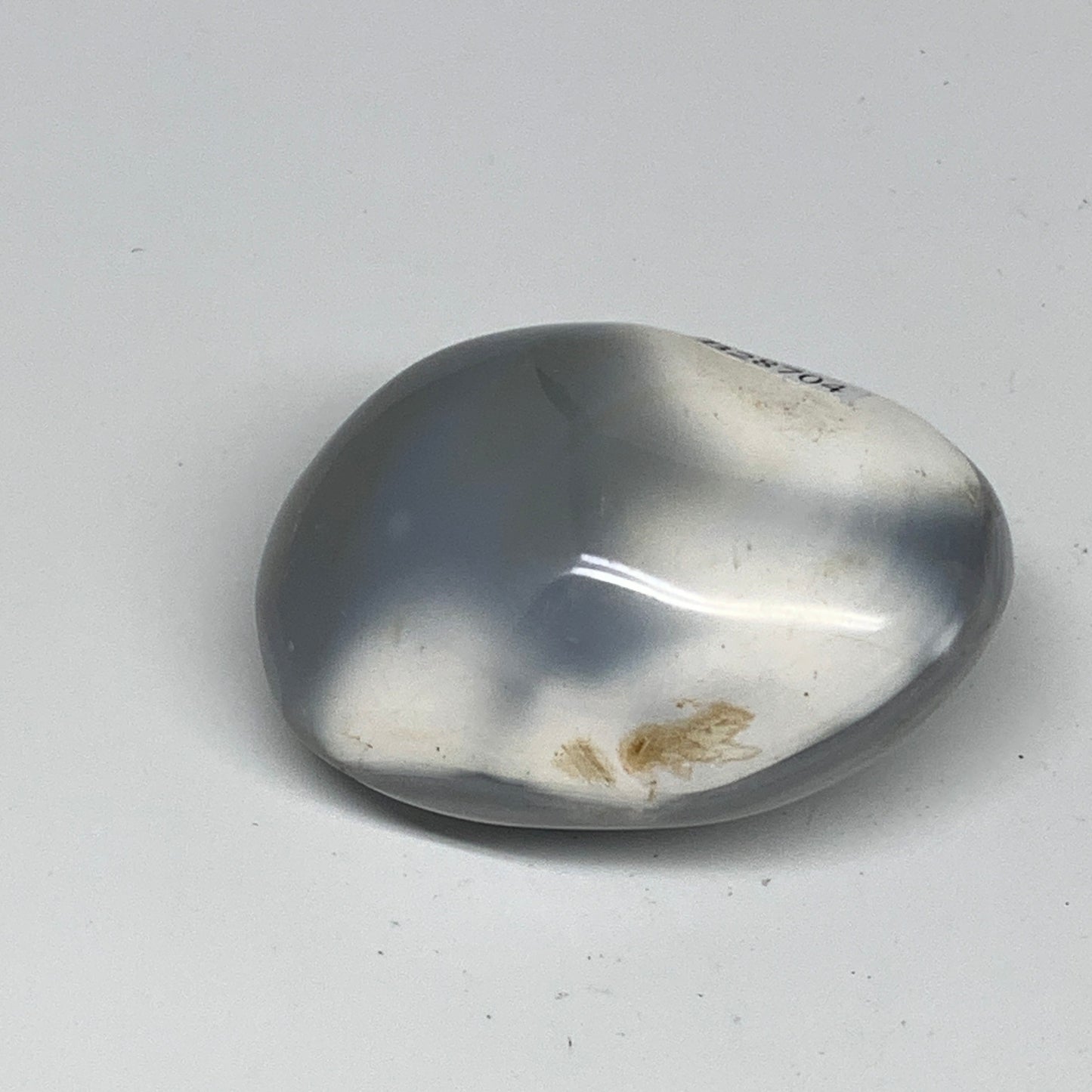 113.7g, 2.5"x1.9"x1.2" Orca Agate Palm-Stone Reiki Energy Crystal Reiki, B28704