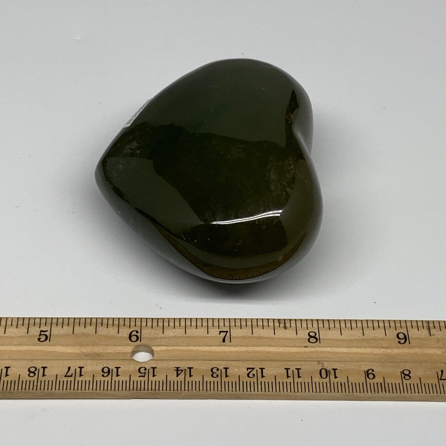 0.68 lbs, 2.7"x3.2"x1.6" Ocean Jasper Heart Polished Healing Crystal, B30865