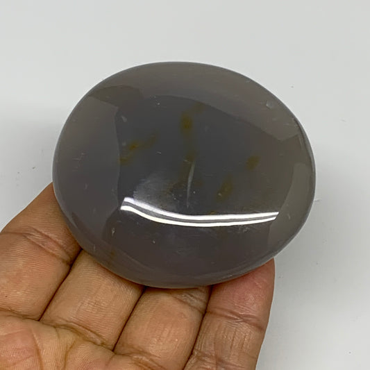 116g, 2.5"x2.3"x1.9" Orca Agate Palm-Stone Reiki Energy Crystal Reiki, B28679