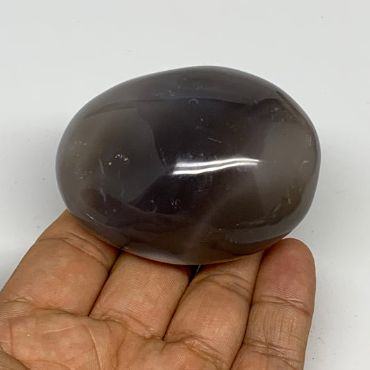 145g, 2.5"x2"x1.4" Orca Agate Palm-Stone Reiki Energy Crystal Reiki, B28671