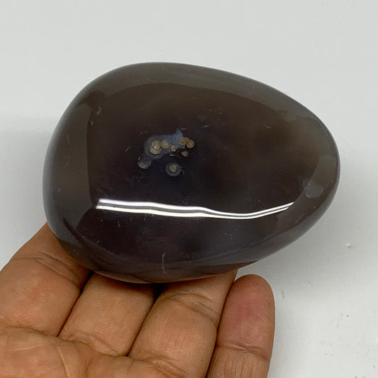 197.1g, 2.9"x2.3"x1.2" Orca Agate Palm-Stone Reiki Energy Crystal Reiki, B28669