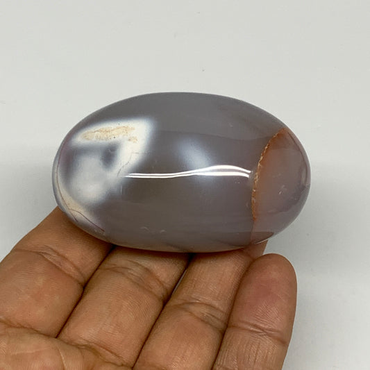 111.7g, 2.4"x1.5"x1.3" Orca Agate Palm-Stone Reiki Energy Crystal Reiki, B28660