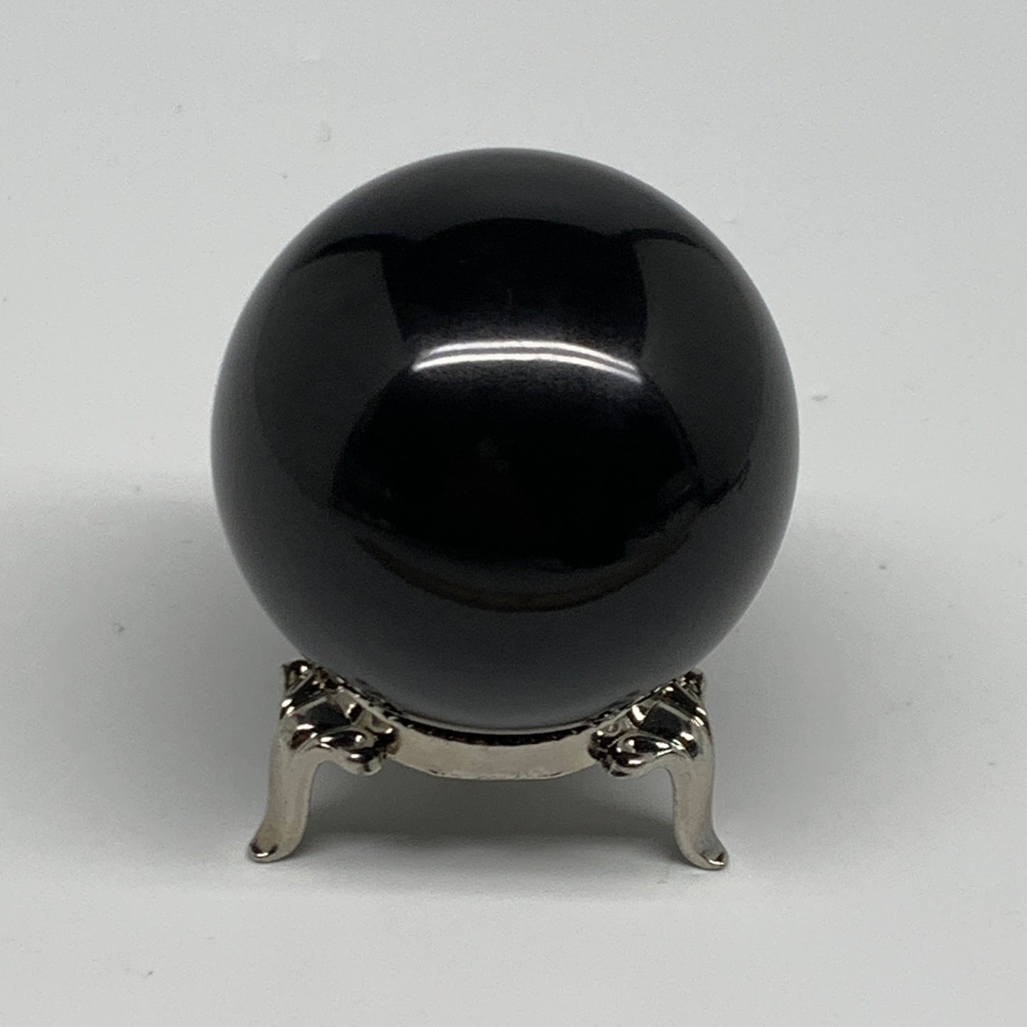 176.8g, 1.9"(48mm), Natural Black Jasper Sphere Ball Gemstone @India, B27913