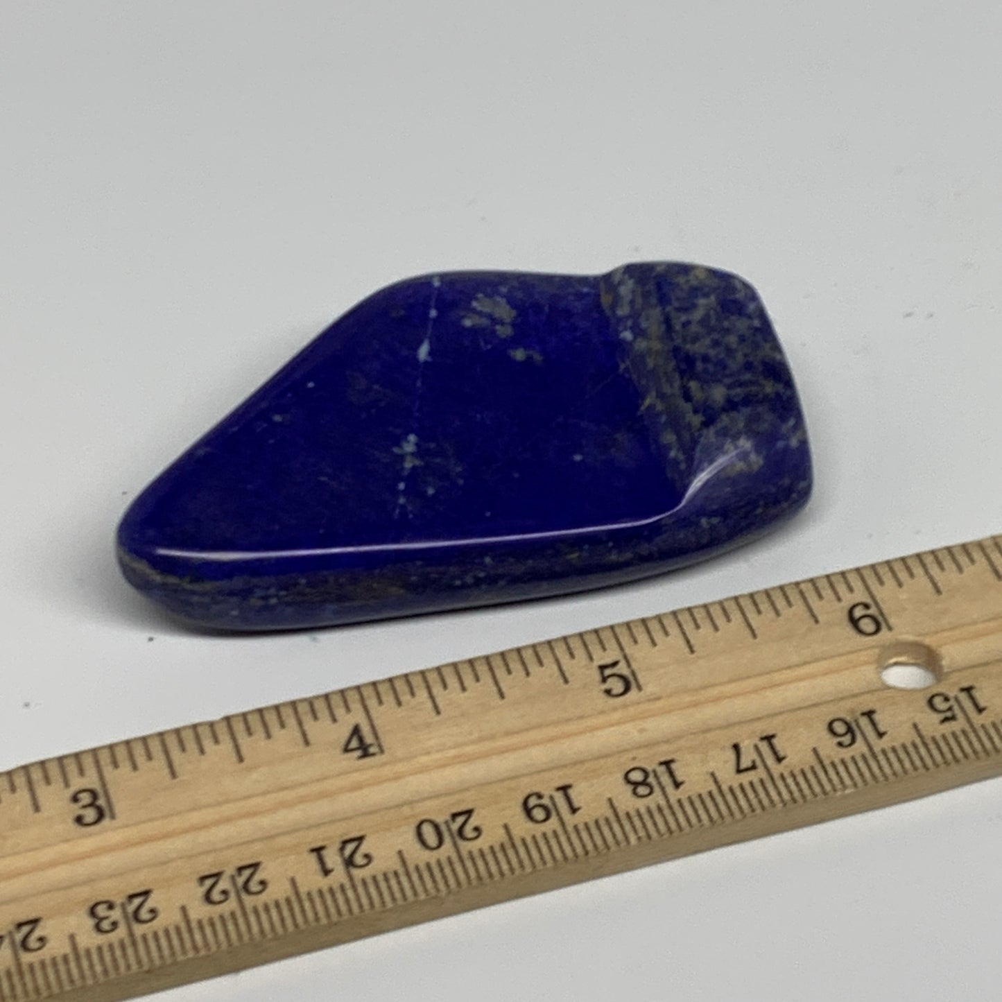 63.4g, 2.7"x1.6"x0.6",  Natural Freeform Lapis Lazuli from Afghanistan, B33107