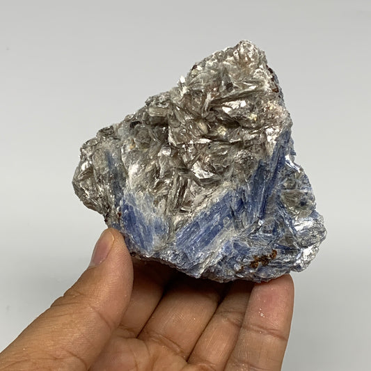 379g, 2.8"x3.3"x2.5", Rough Raw Blue Kyanite Chunk Mineral @Brazil, B28773