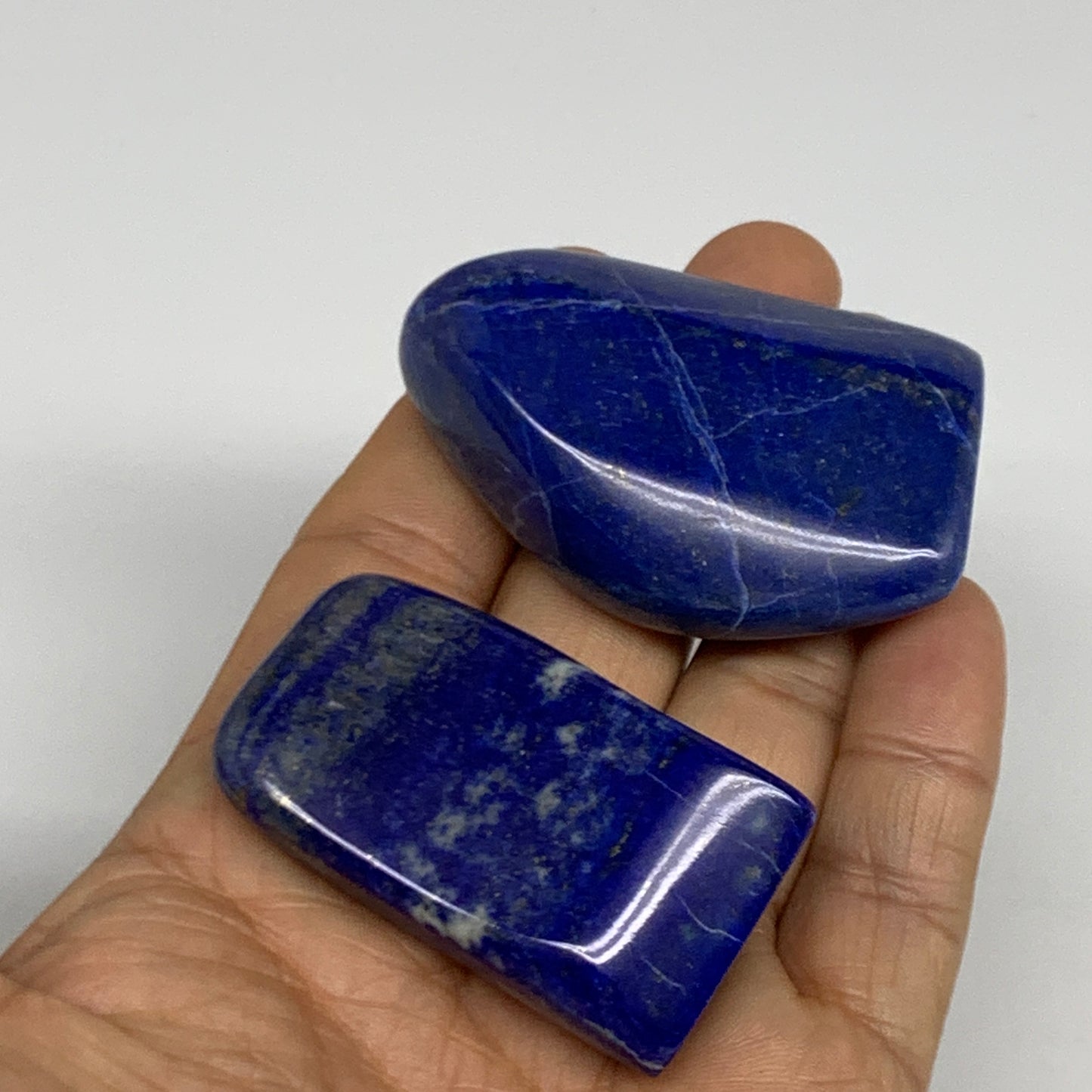 113.9g,2"-2.2", 2pc, Natural Freeform Lapis Lazuli from Afghanistan, B33110