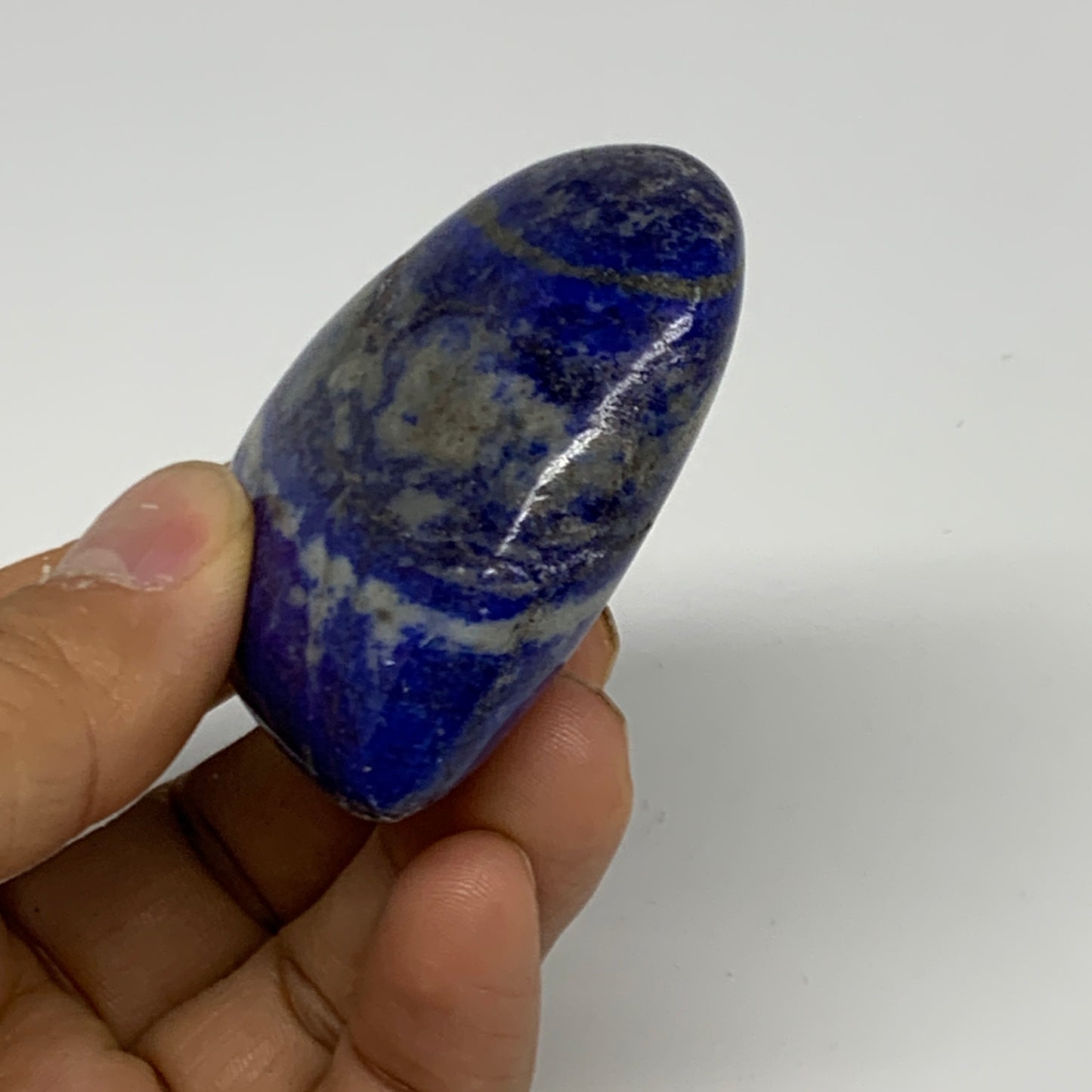98.3g, 2.2"x2.3"x0.8", Natural Lapis Lazuli Heart Polished Crystal, B33113
