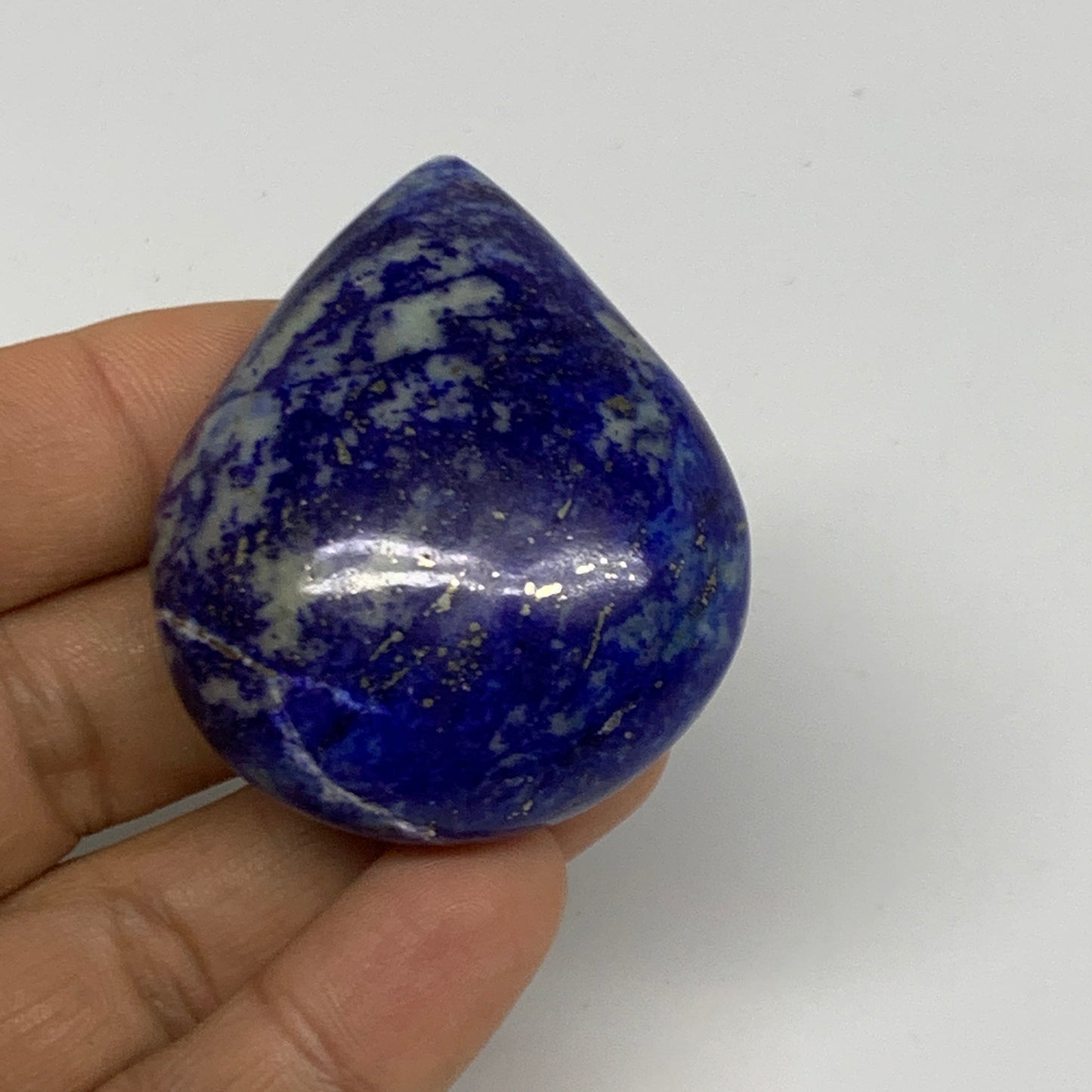 62.1g, 2"x1.6"x0.8", Natural Lapis Lazuli Heart Polished Crystal, B33114