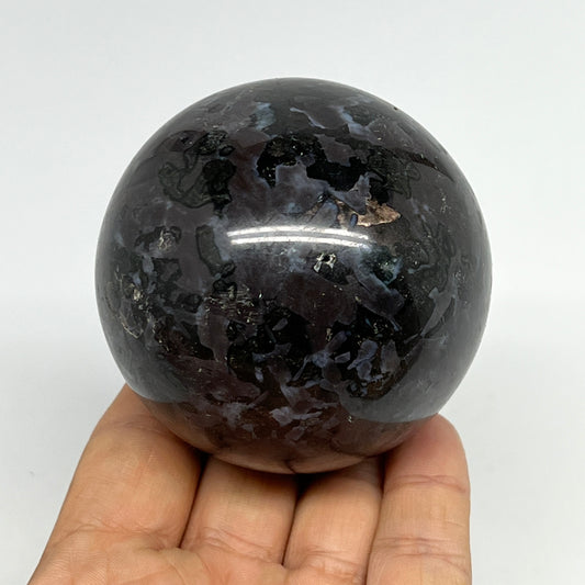 436.5g,2.6" (66mm) Indigo Gabbro Spheres Merlinite Gemstone @Madagascar,B19809