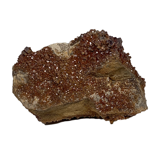 1958g, 6.5"x3.7"x4.2", Vanadinite Small Crystals Cluster Mineral Specimens, B111