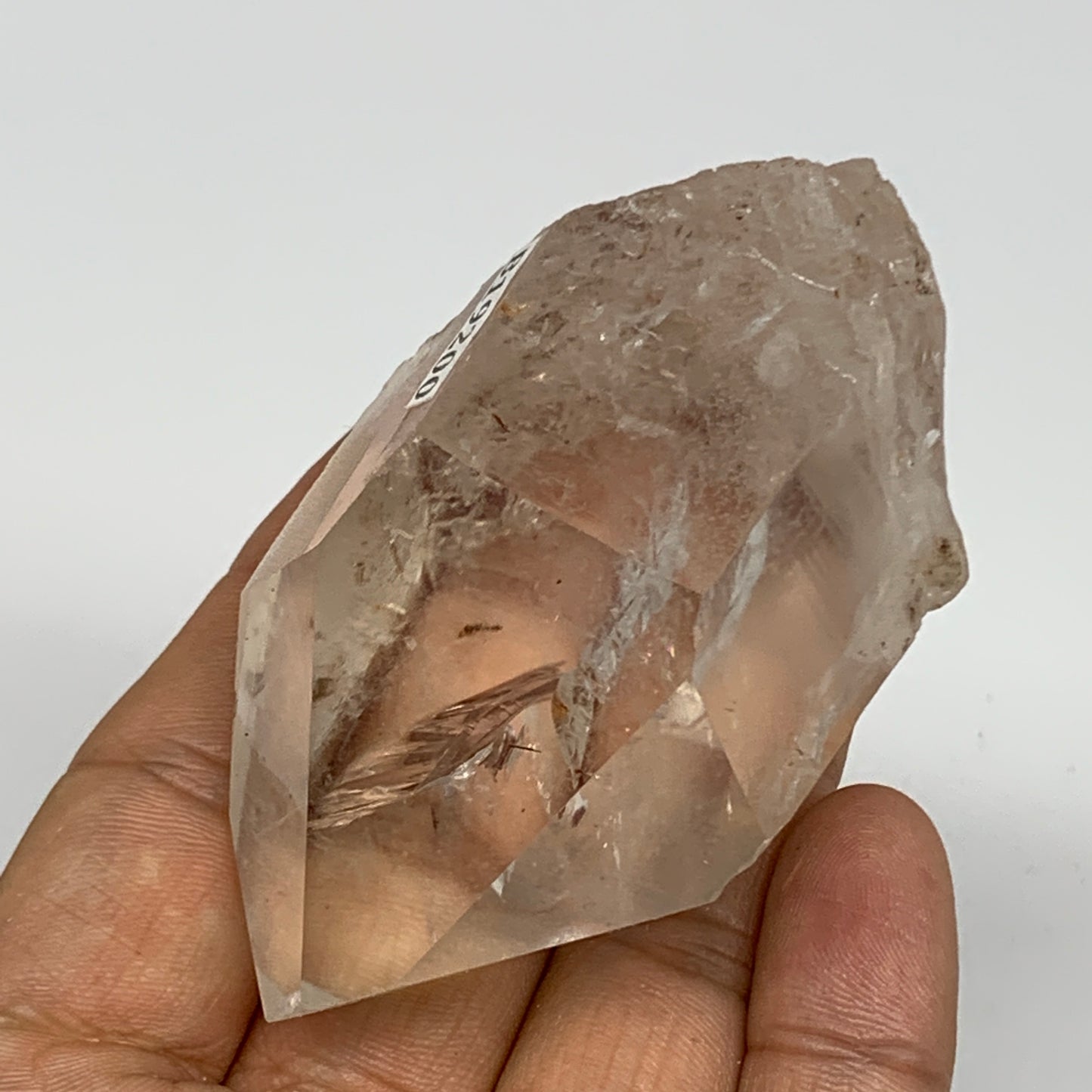 125.7g, 2.8"x1.6"x1.4", Lemurian Quartz Crystal Mineral Specimens @Brazil, B1920