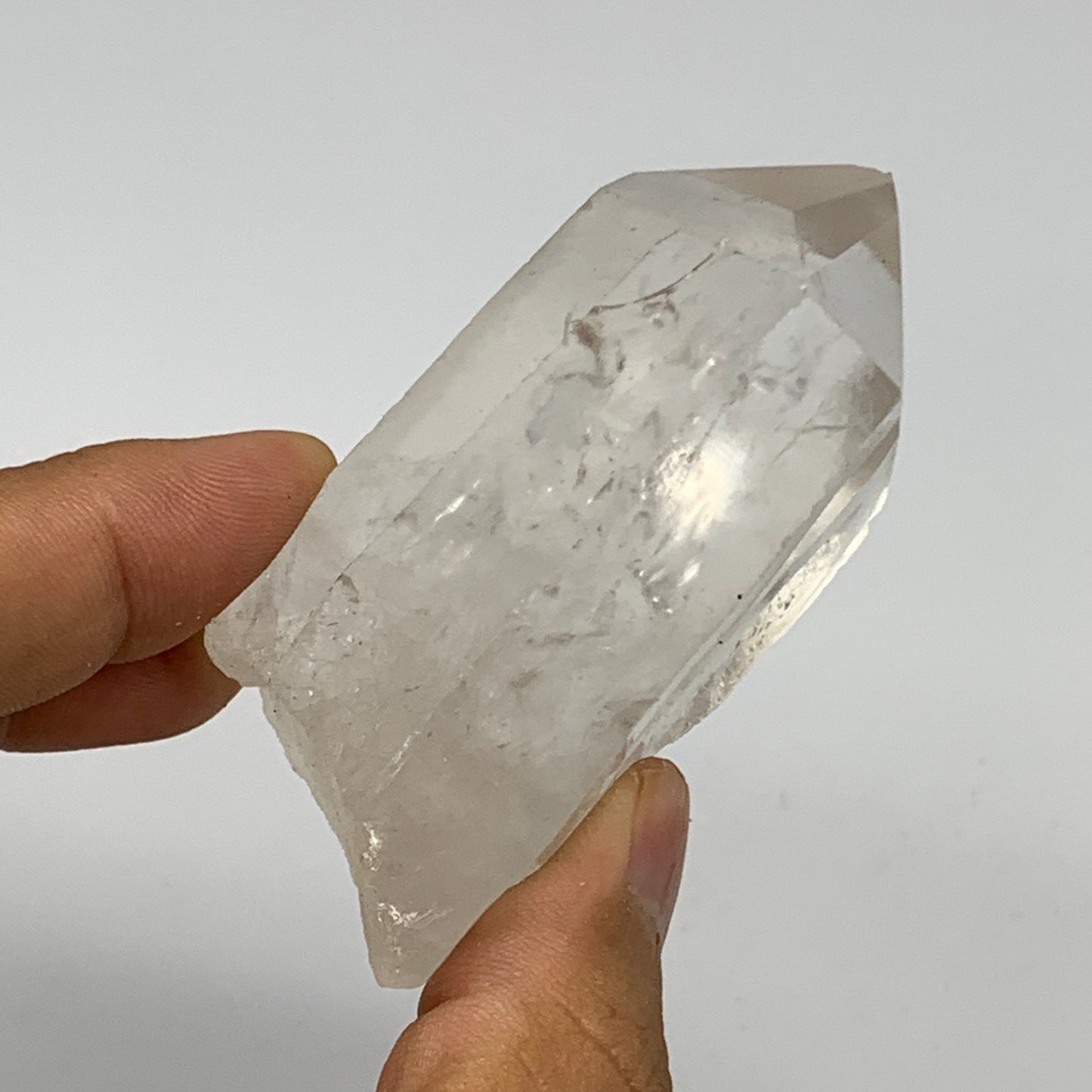 124.7g, 3.1"x1.6"x1.2", Lemurian Quartz Crystal Mineral Specimens @Brazil, B1920