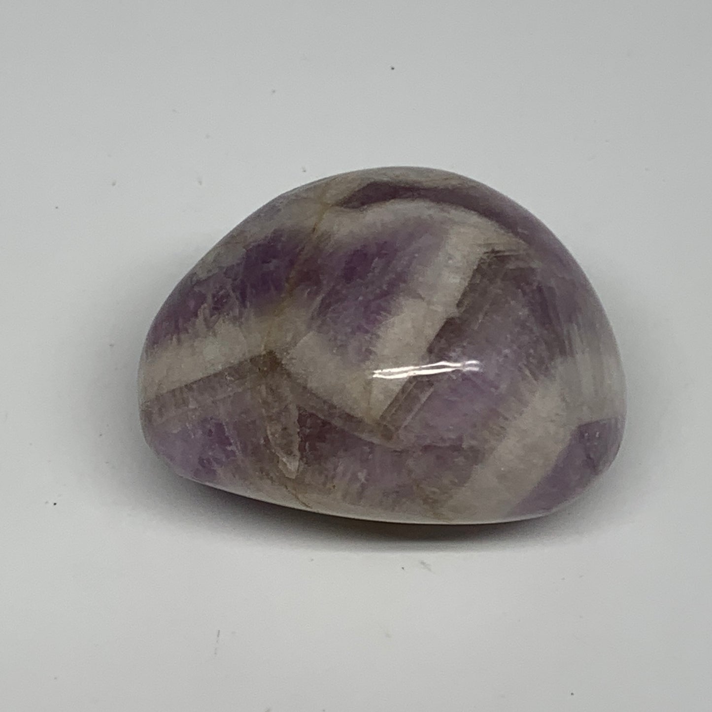 118.3g,2.2"x1.7"x1.4", Banded Amethyst Palm-Stone Crystal Polished Reiki,B15311