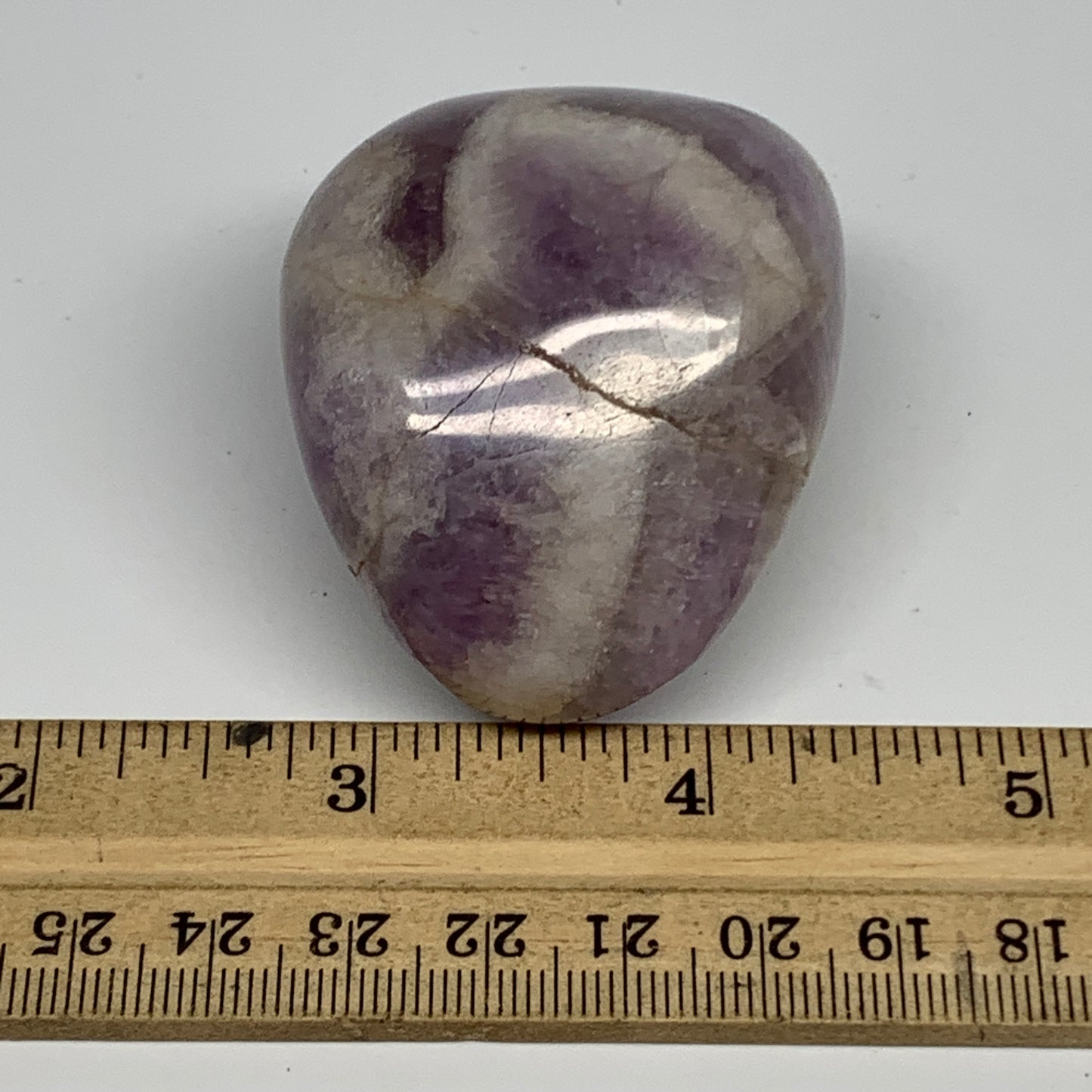 118.3g,2.2"x1.7"x1.4", Banded Amethyst Palm-Stone Crystal Polished Reiki,B15311