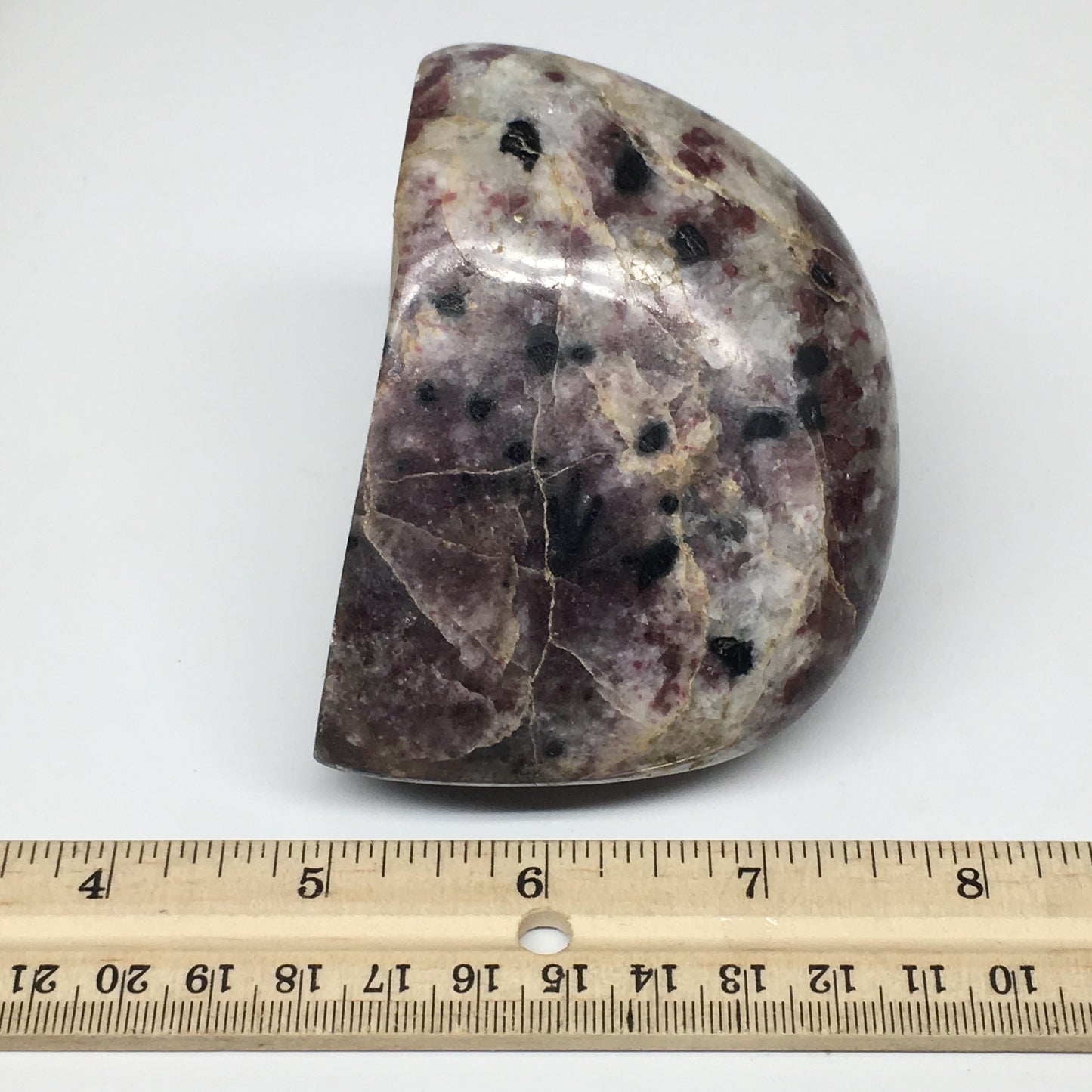 572g, 2.6"x 3.5"x2.5" Natural Rubellite Tourmaline Freeform @Madagascar, B1020