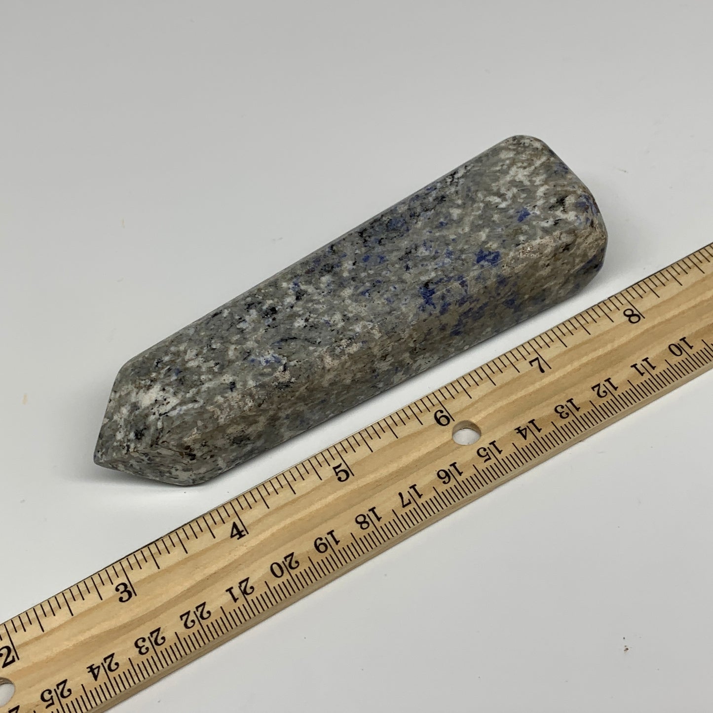 211g, 4.9"x1.3"x1.1", Sodalite Point Tower Obelisk Crystal @Pakistan, B26116