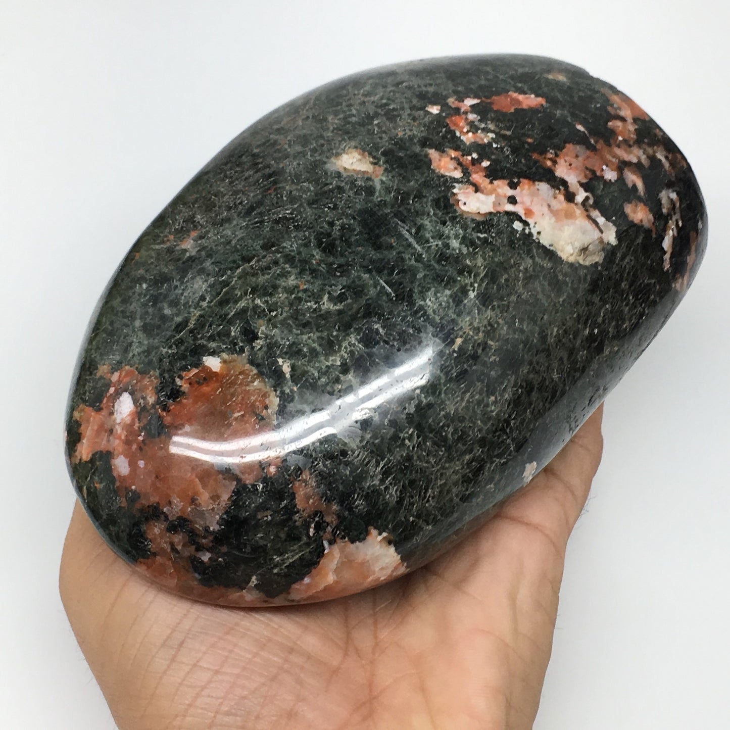 1358g, 5.6"x3.7"x2.3" Natural Rhodonite Freeform Polished Gemstones, B1027