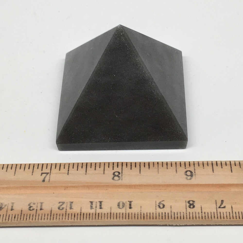 108.4g,1.9"x1.6" Natural Blue Aventurine Pyramid Gemstone Crystal @India,MF3493