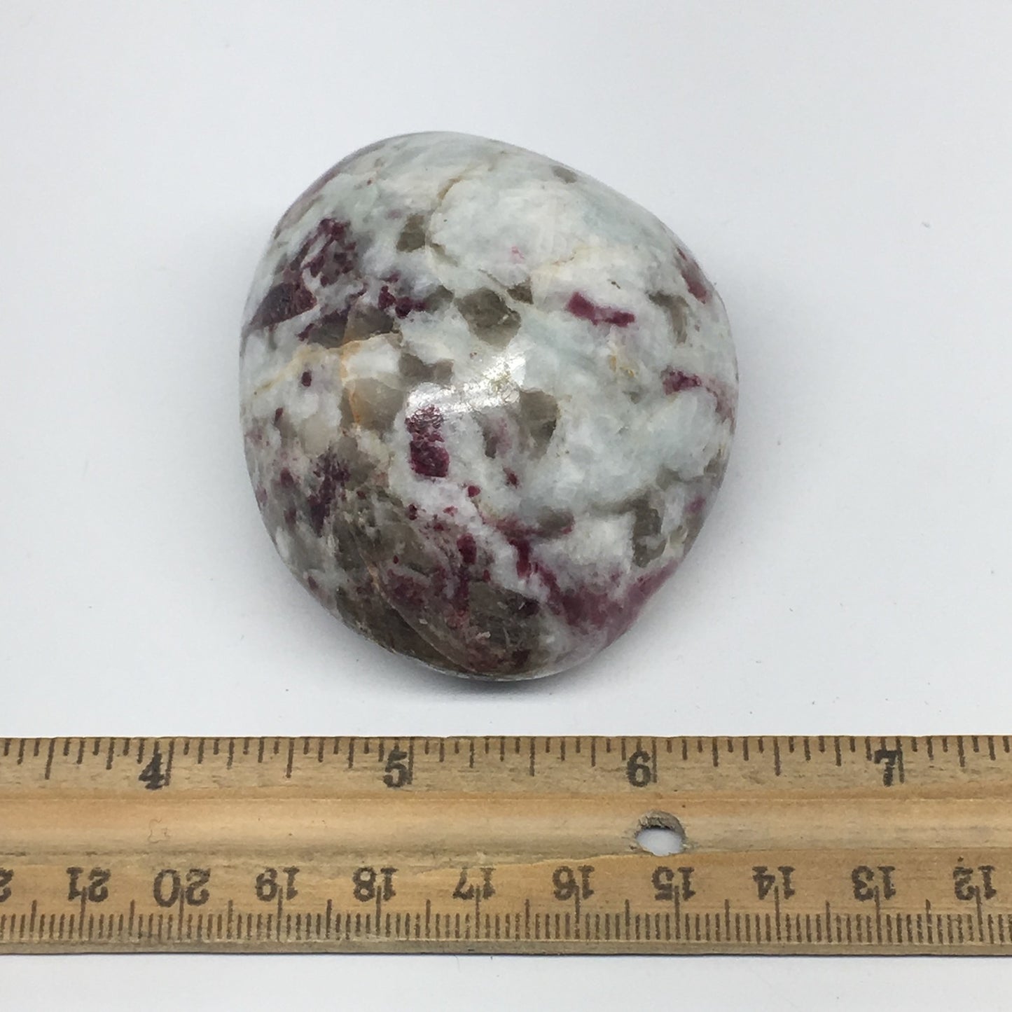 202.4g,2.6"x2.2"x1.7" Tourmaline Rubellite Palm Stone Reiki @Madagascar,MSP1151