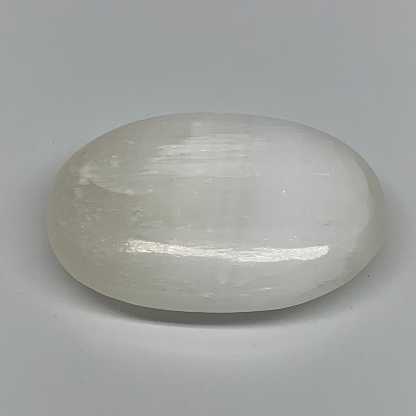 105g, 2.7"x1.9"x0.9", White Satin Spar (Selenite) Palmstone Crystal Gypsum, B225