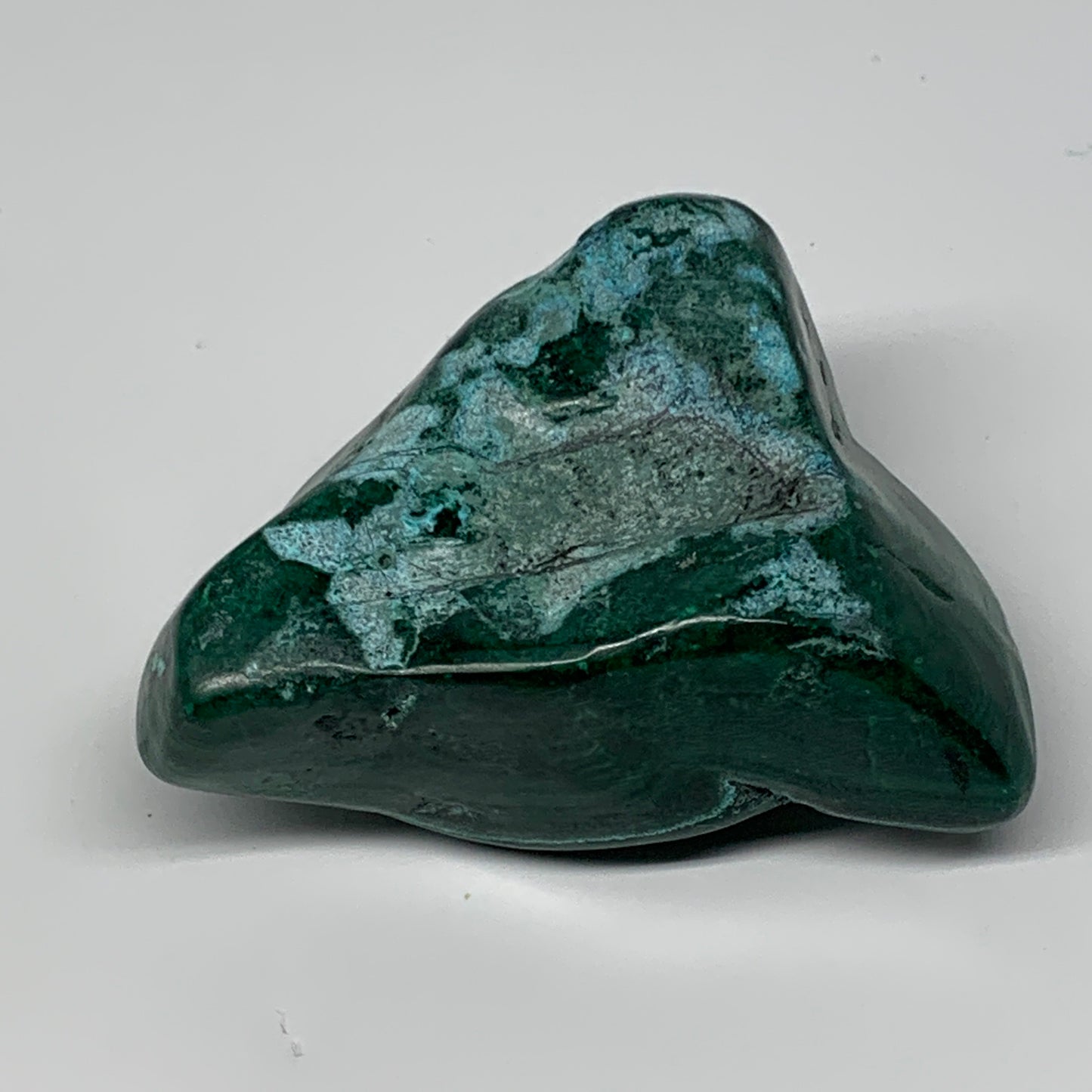 345.1g,3.3"x2.7"x1.5" Natural Azurite Malachite Freeform Polished @Congo, B18486