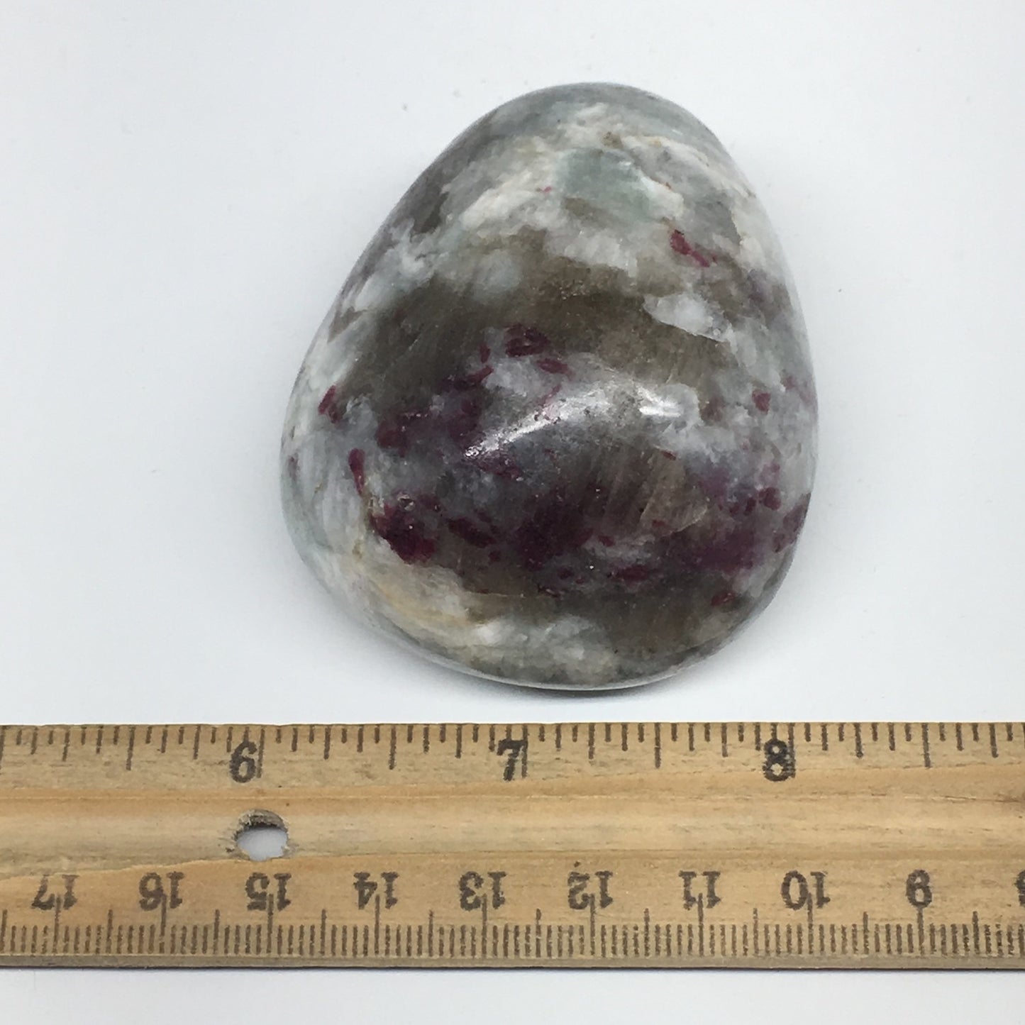 172.2g,2.6"x2.1"x1.4" Tourmaline Rubellite Palm Stone Reiki @Madagascar,MSP1108
