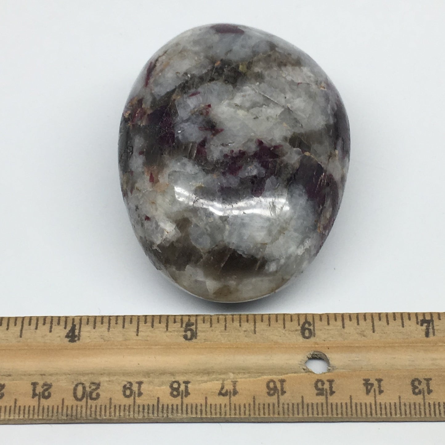 194.4g,2.7"x2.1"x1.5" Tourmaline Rubellite Palm Stone Reiki @Madagascar,MS1090