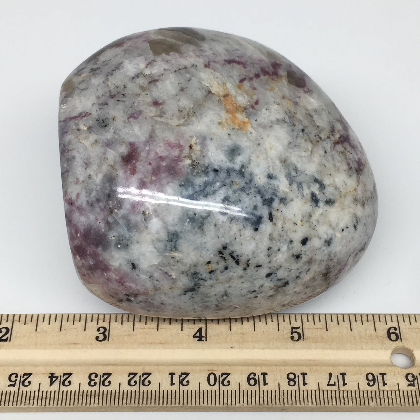 570g, 3.4"x 3.1"x2.3" Natural Rubellite Tourmaline Freeform @Madagascar, B1019