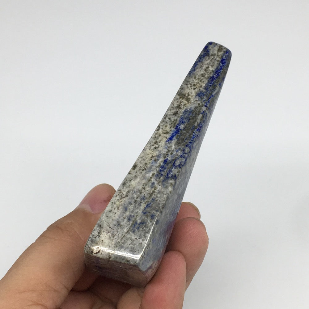 3.5"x2.3"x0.9", 219.6g,Natural Polished Freeform Lapis Lazuli @Afghanistan,PL209