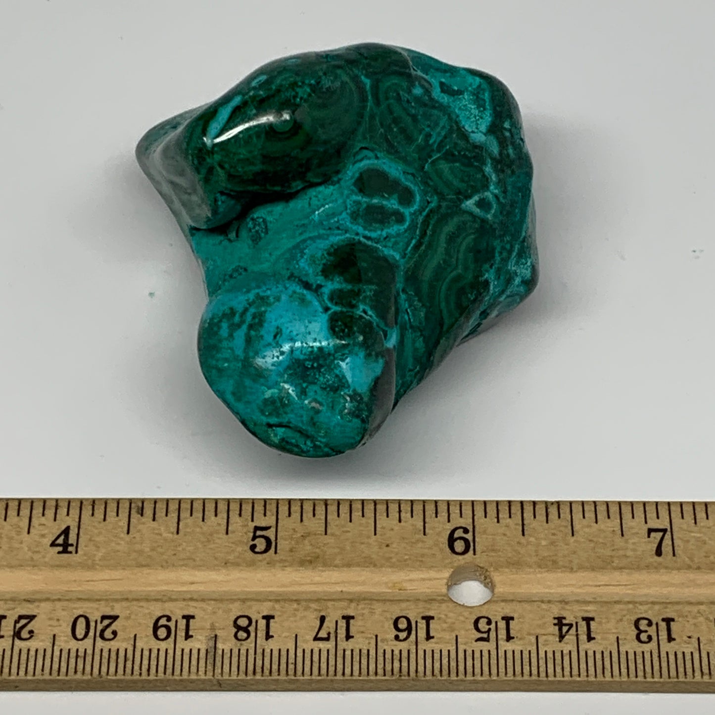 184.1g,2.6"x2.2"x1.5" Natural Azurite Malachite Freeform Polished @Congo, B18526