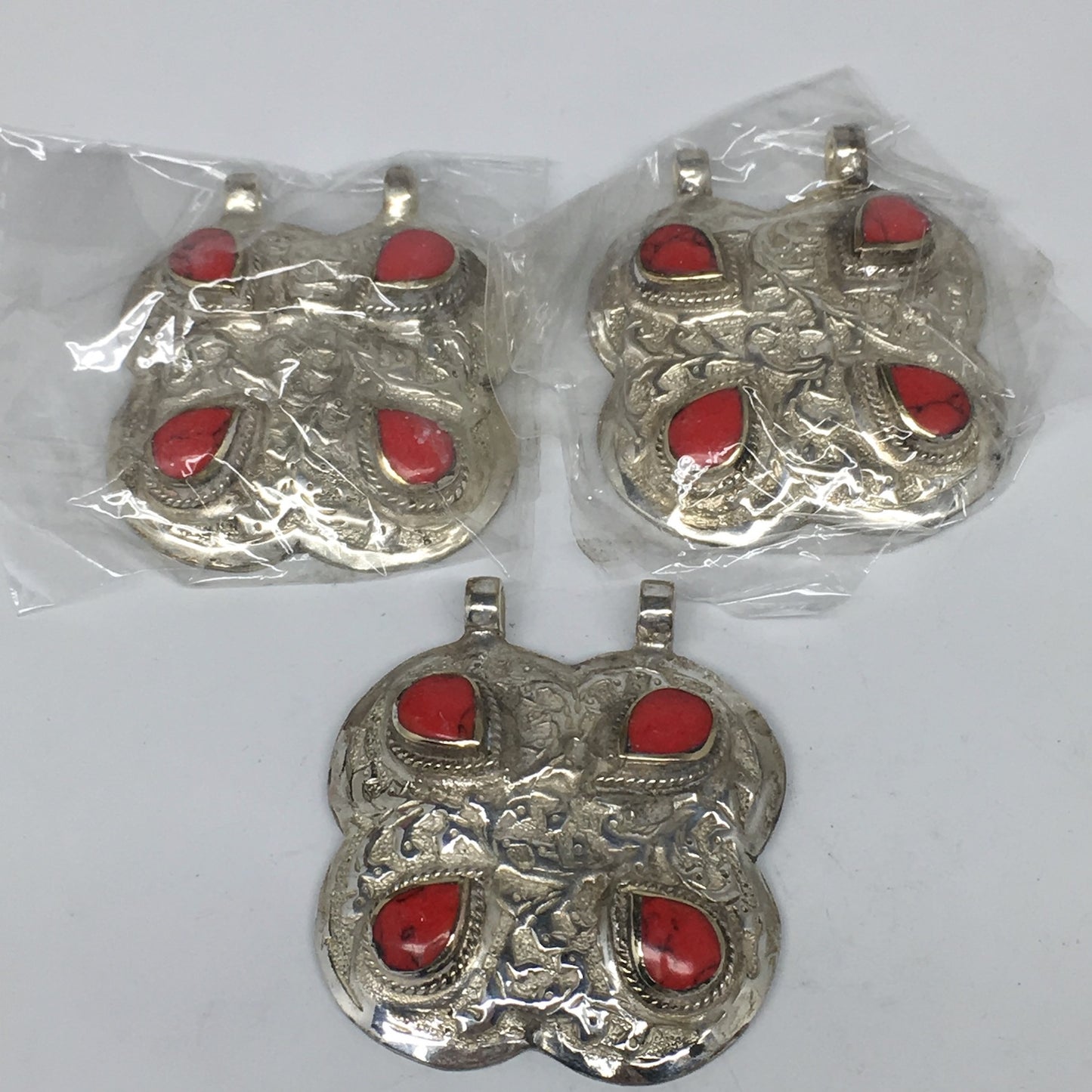 1pc,2.3"x2"x0.5",Turkmen Pendant Tribal Fashion Square Shape Statement,TN603