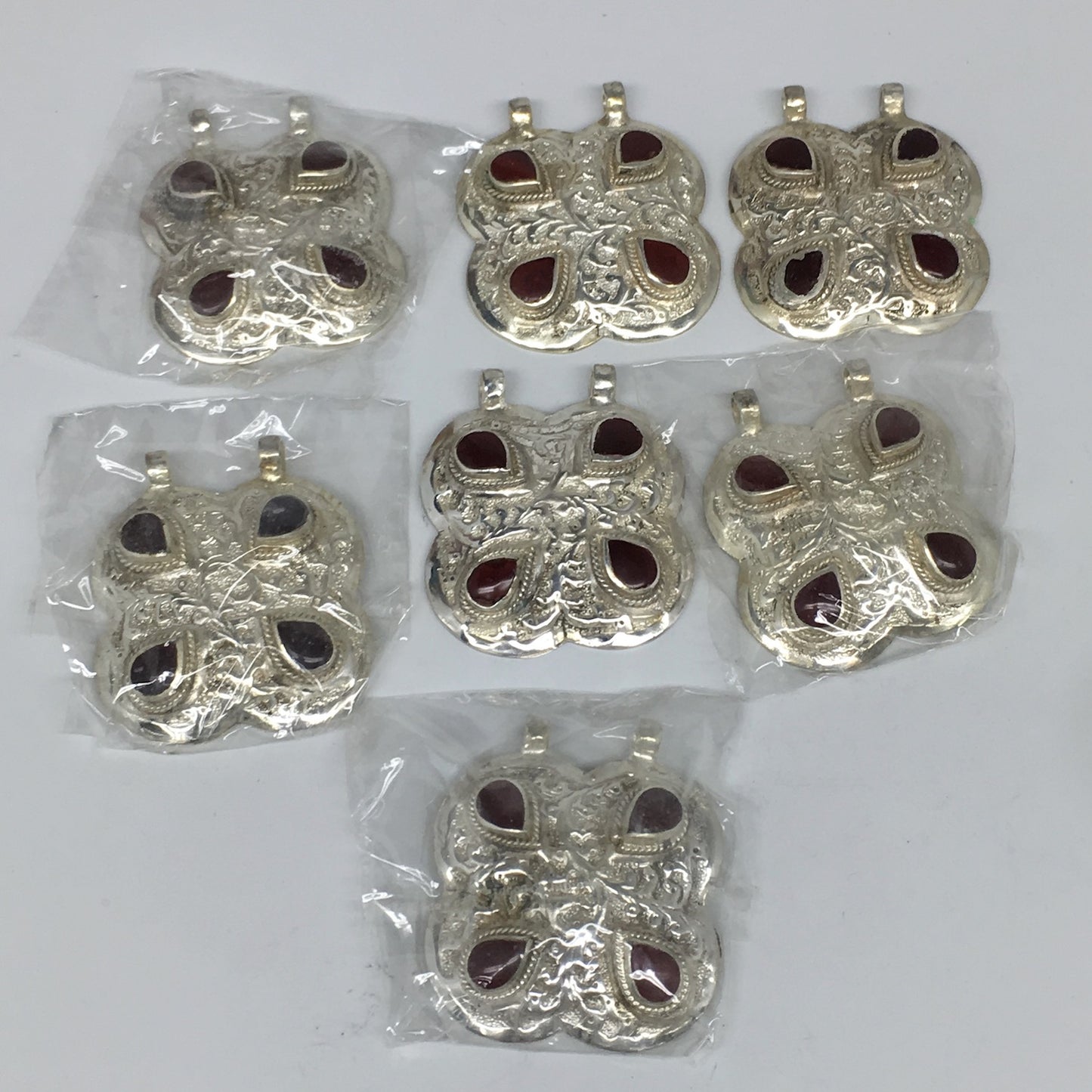 1pc, 2.3"x2"x0.5",Turkmen Pendant Red Carnelian Square Shape Statement,TN619