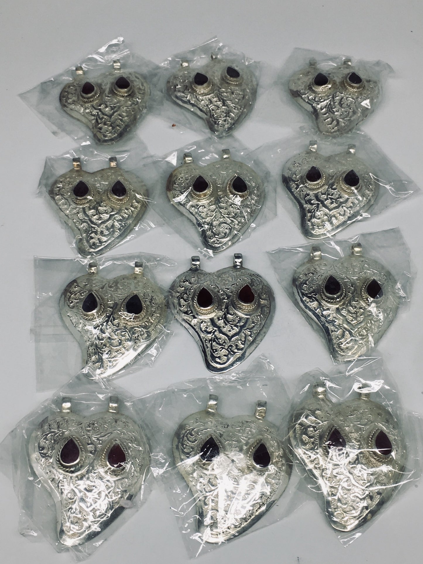 1pc, 2.7"x2.1"x0.4",Turkmen Pendant Red Carnelian Drop Shape Statement,TN622