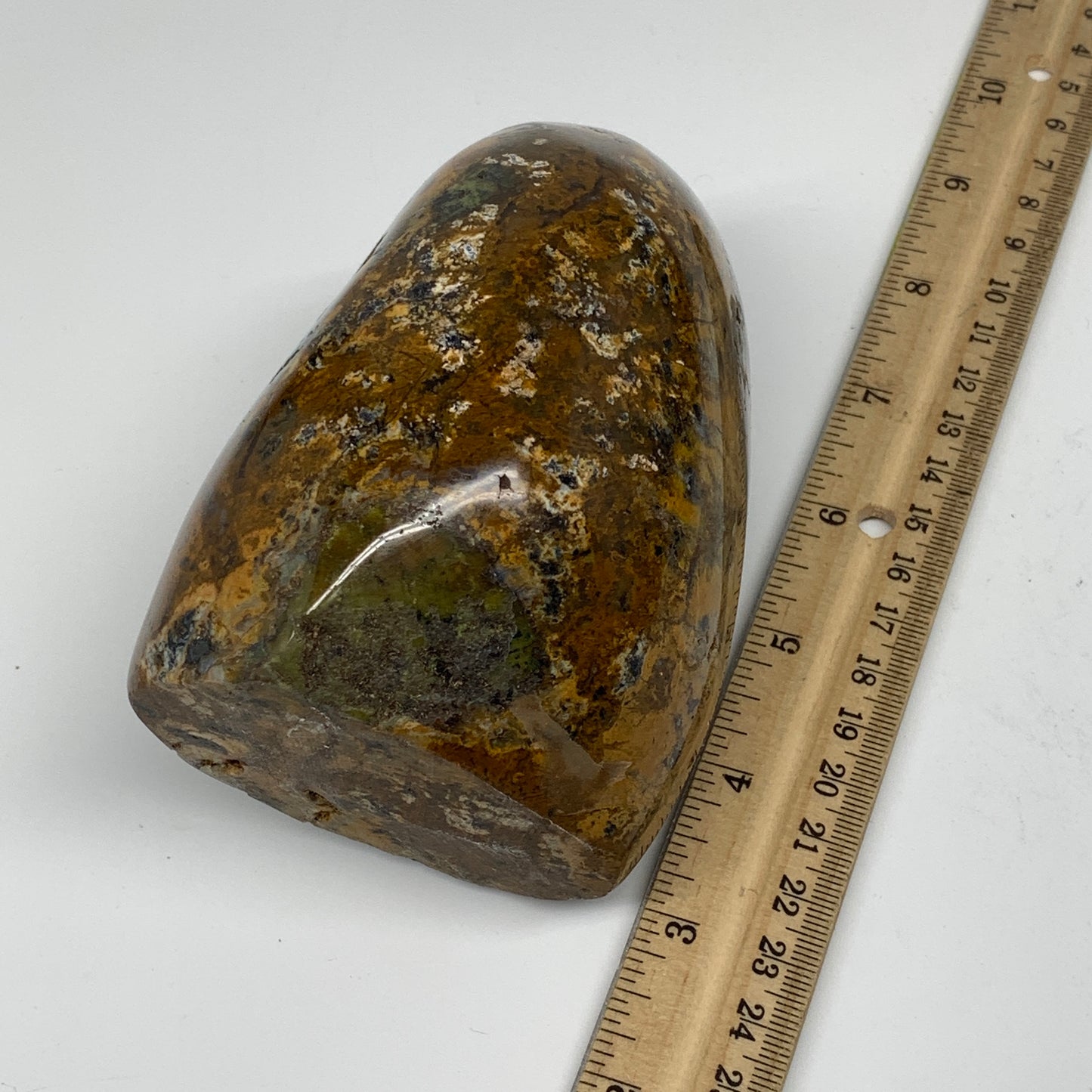 932g, 4.6"x3.2"x3" Ocean Jasper Freeform Gemstone, Ocean Orbicular, B3234