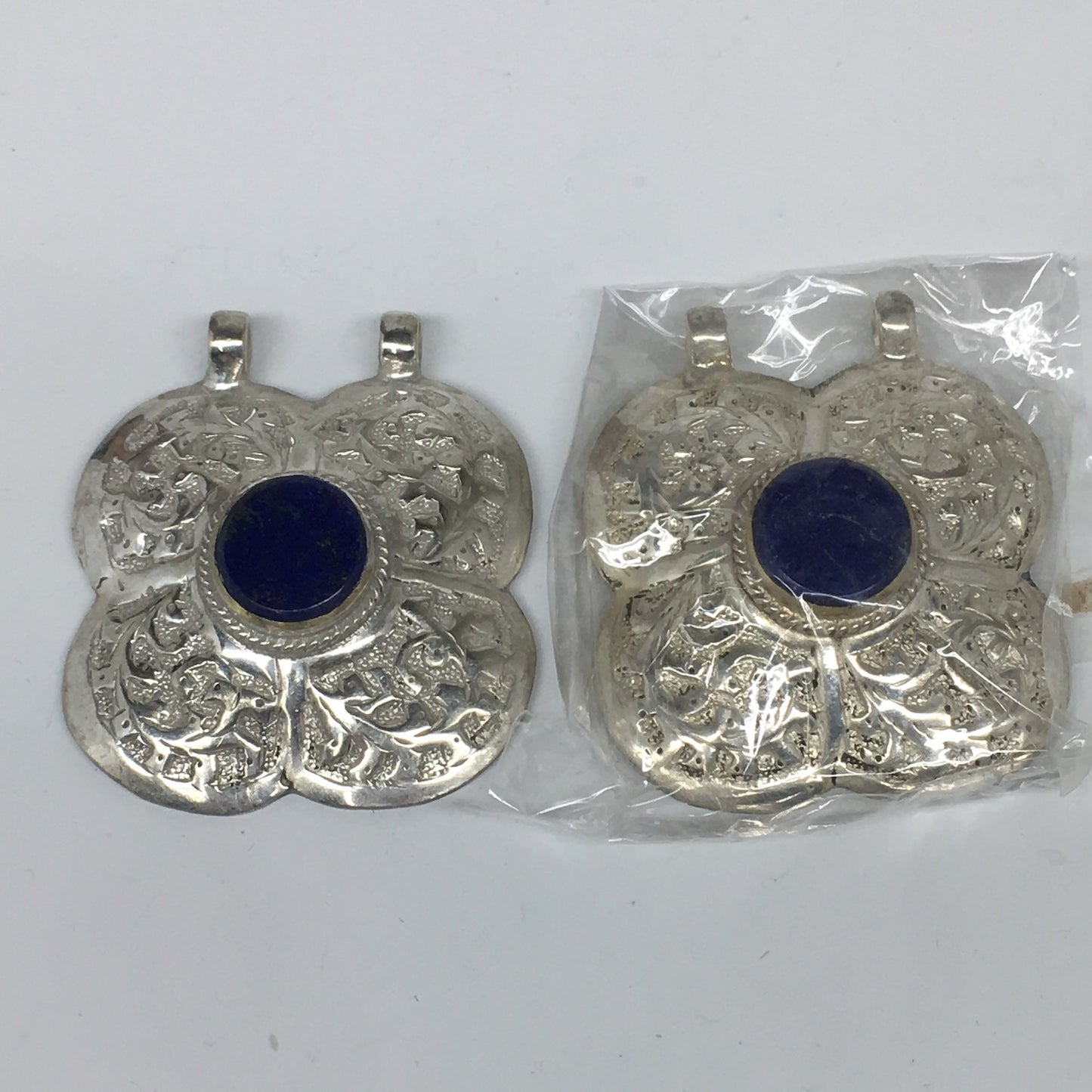 1pc,2.2"x2"x0.5",Turkmen Pendant Lapis Lazuli Square Shape Statement,TN666