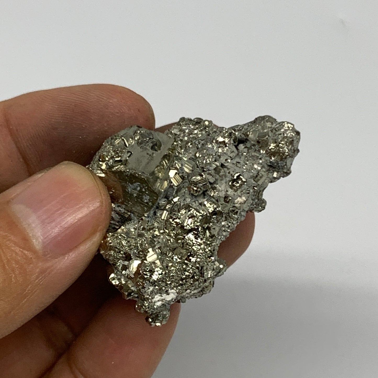 44.5g, 1.5"x1.3"x1", Natural Untreated Pyrite Cluster Mineral Specimens,B19399