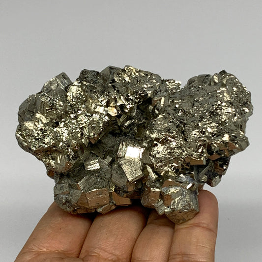 403.9g,3.3"x2.4"x2" Natural Untreated Pyrite Cluster Mineral Specimens,B19420