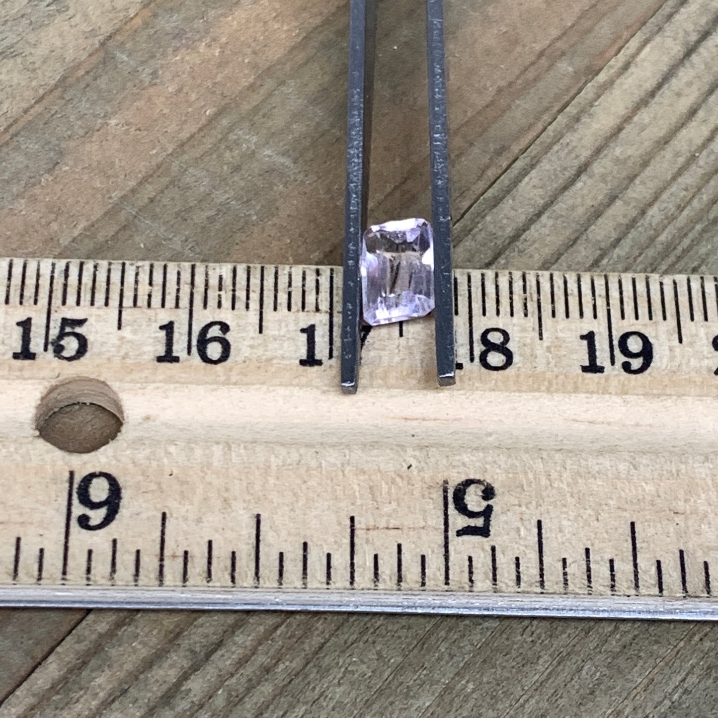 1.42cts, 8mmx5mmx3mm, Kunzite Crystal Facetted Cut Stone @Afghanistan, CTS15