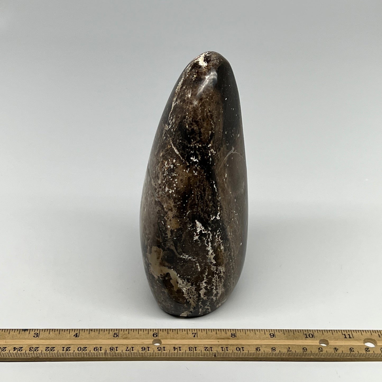 1295g,6.1"x3.3"x2.8" Black Opal Freeform Polished Gemstone @Madagascar,B21043