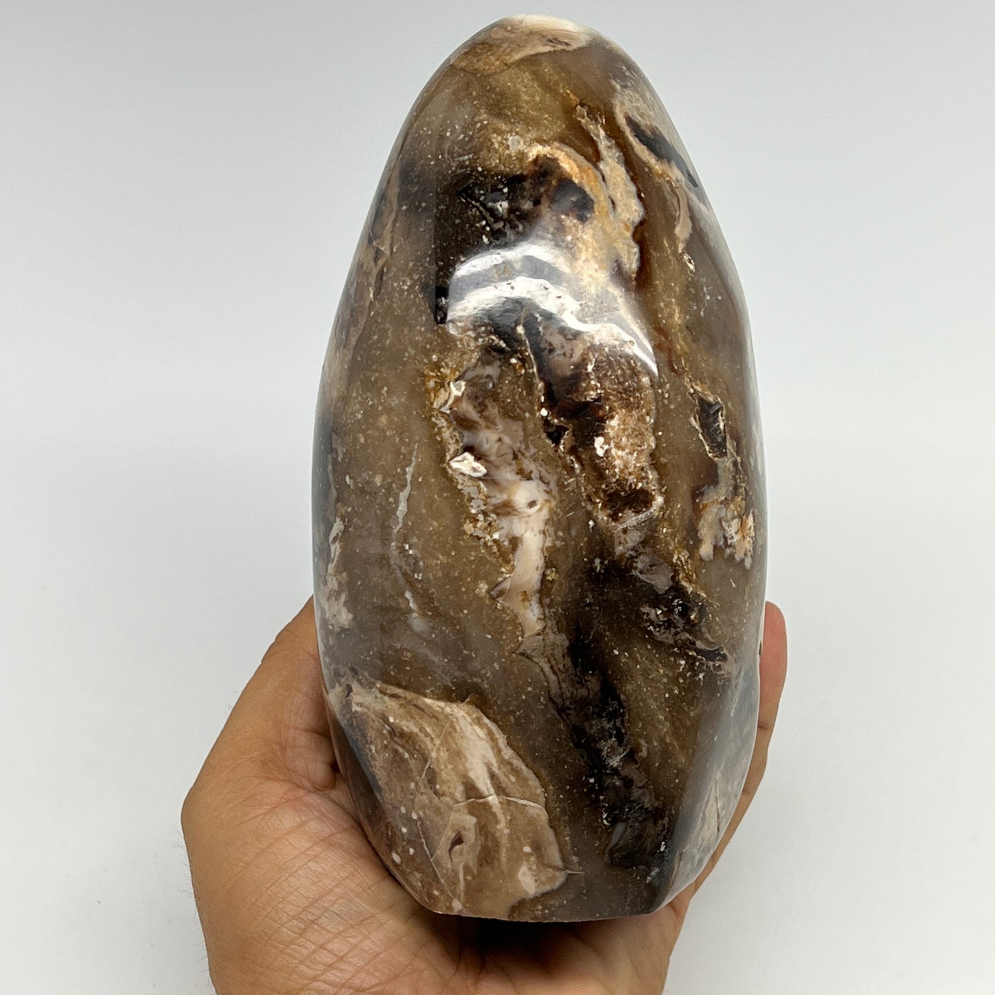 1375g,6"x3.3"x3.1" Black Opal Freeform Polished Gemstone @Madagascar,B21049