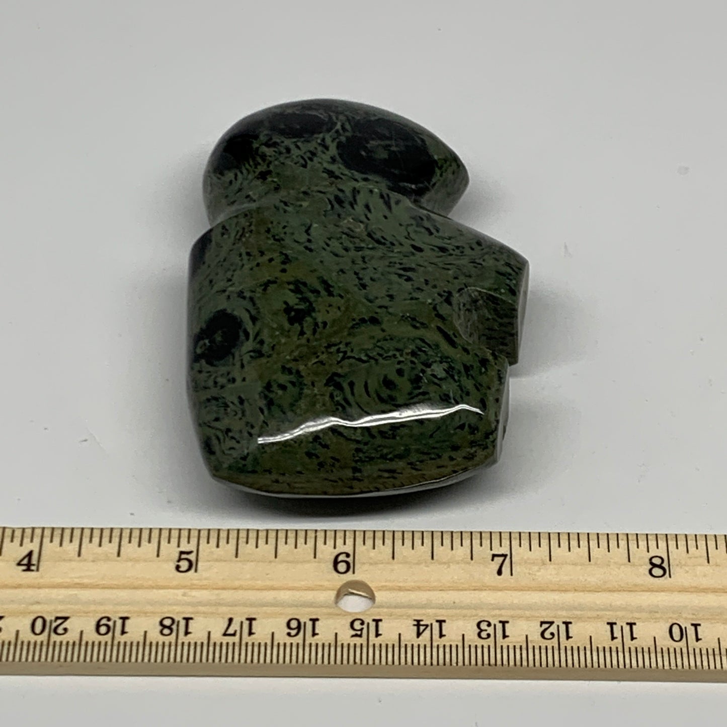 218.7g, 3.5"x2.3"x1" Crocodile Jasper Buffalo Polished Kambaba Jasper, B22842