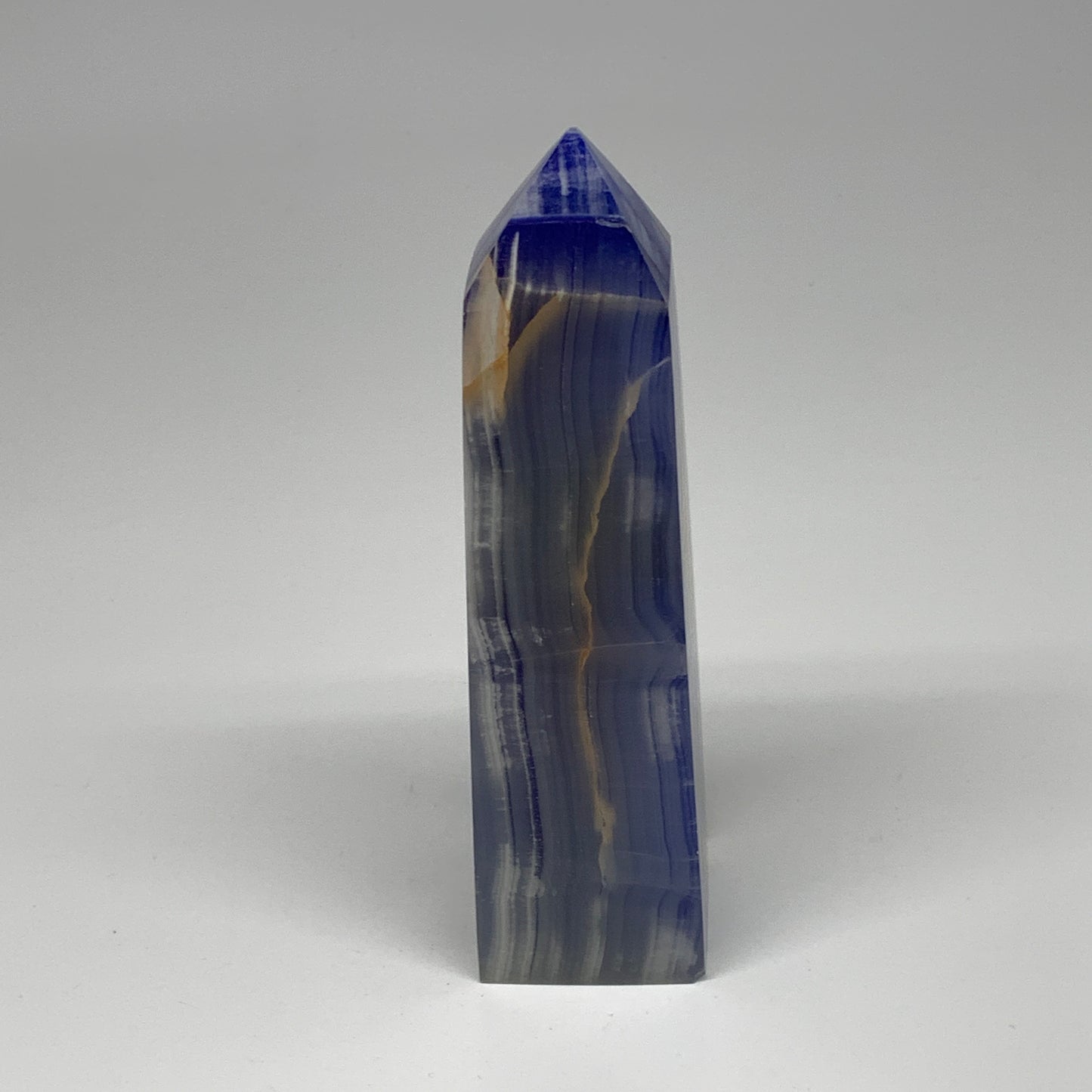 508g, 6"x1.6"x1.7" Dyed/Heated Calcite Point Tower Obelisk Crystal, B24976